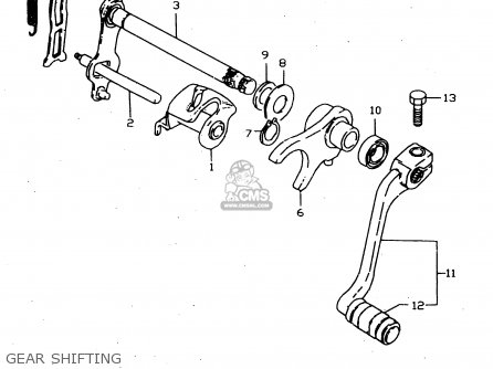 GEAR SHIFTING - JR50 1996 (T) USA CANADA (E03 E28)
