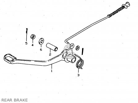 REAR BRAKE - JR50 1996 (T) USA CANADA (E03 E28)