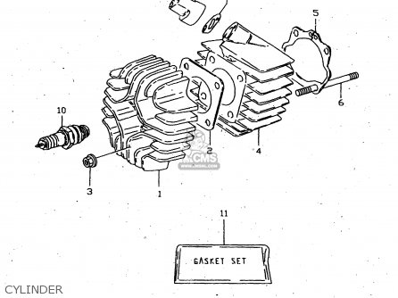 CYLINDER - JR50 1996 (T) USA CANADA (E03 E28)