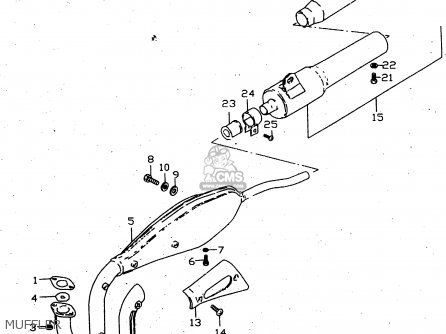 MUFFLER - JR50 1996 (T) USA CANADA (E03 E28)