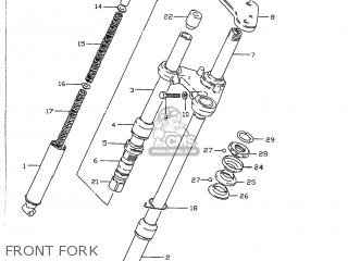 FRONT FORK - JR50 1996 (T) USA (E03)