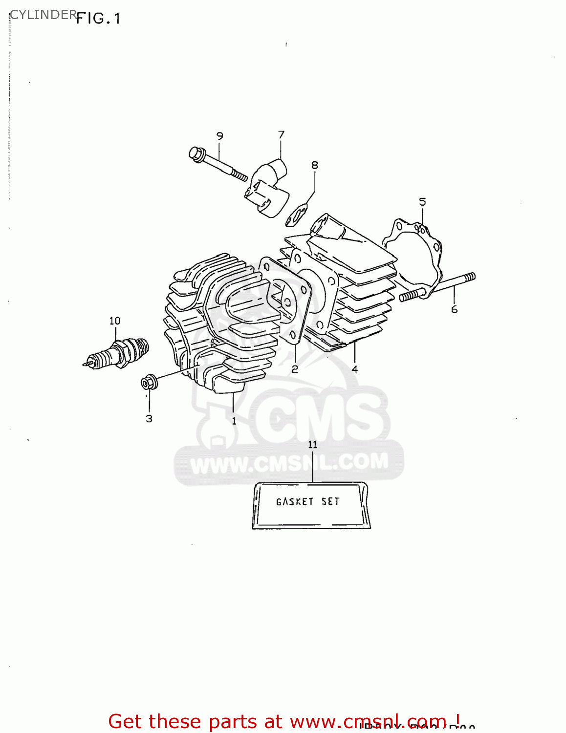 CYLINDER JR50 1997 (V) USA (E03)