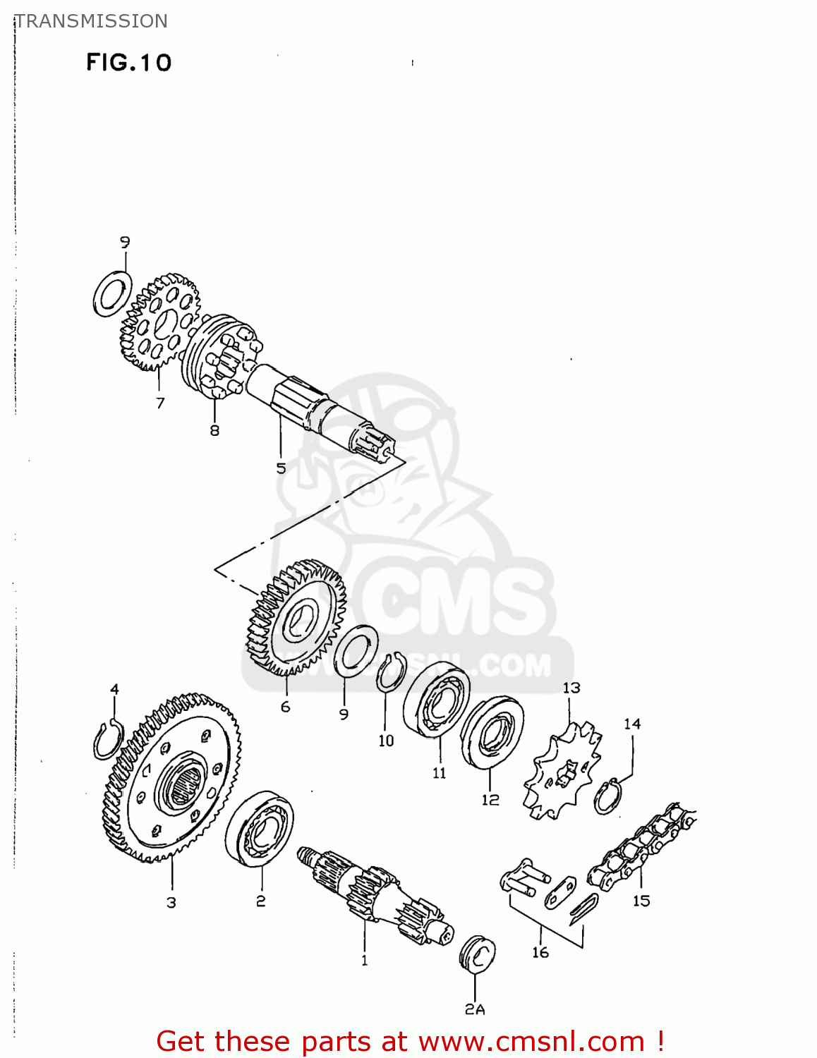 TRANSMISSION JR50 1997 (V) USA (E03)