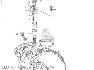 CLUTCH COVER - OIL PUMP - JR50 1997 (V) USA (E03)