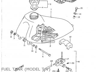 FUEL TANK (MODEL T/V) - JR50 1997 (V) USA (E03)