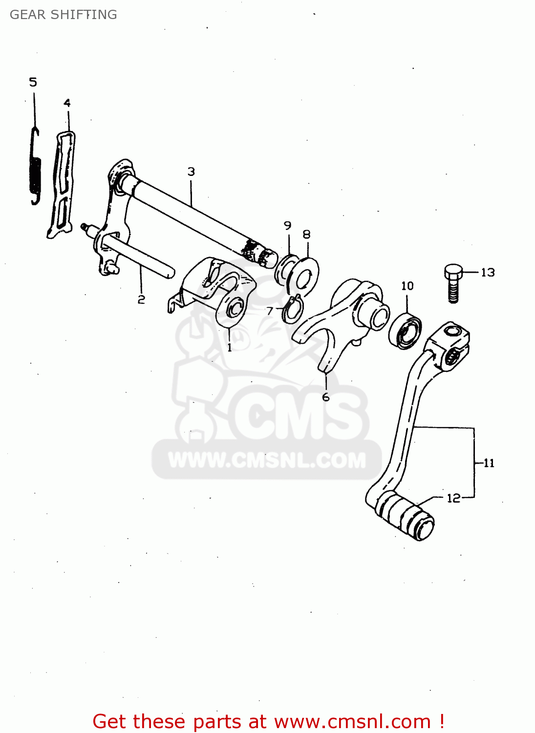 GEAR SHIFTING JR50 1998 (W) USA CANADA (E03 E28)