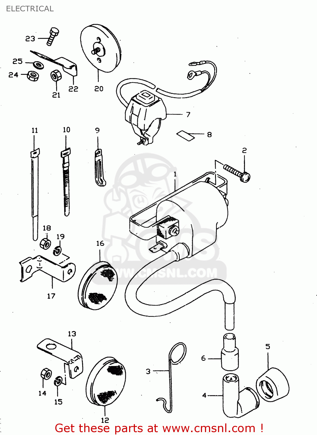 ELECTRICAL JR50 1998 (W) USA CANADA (E03 E28)