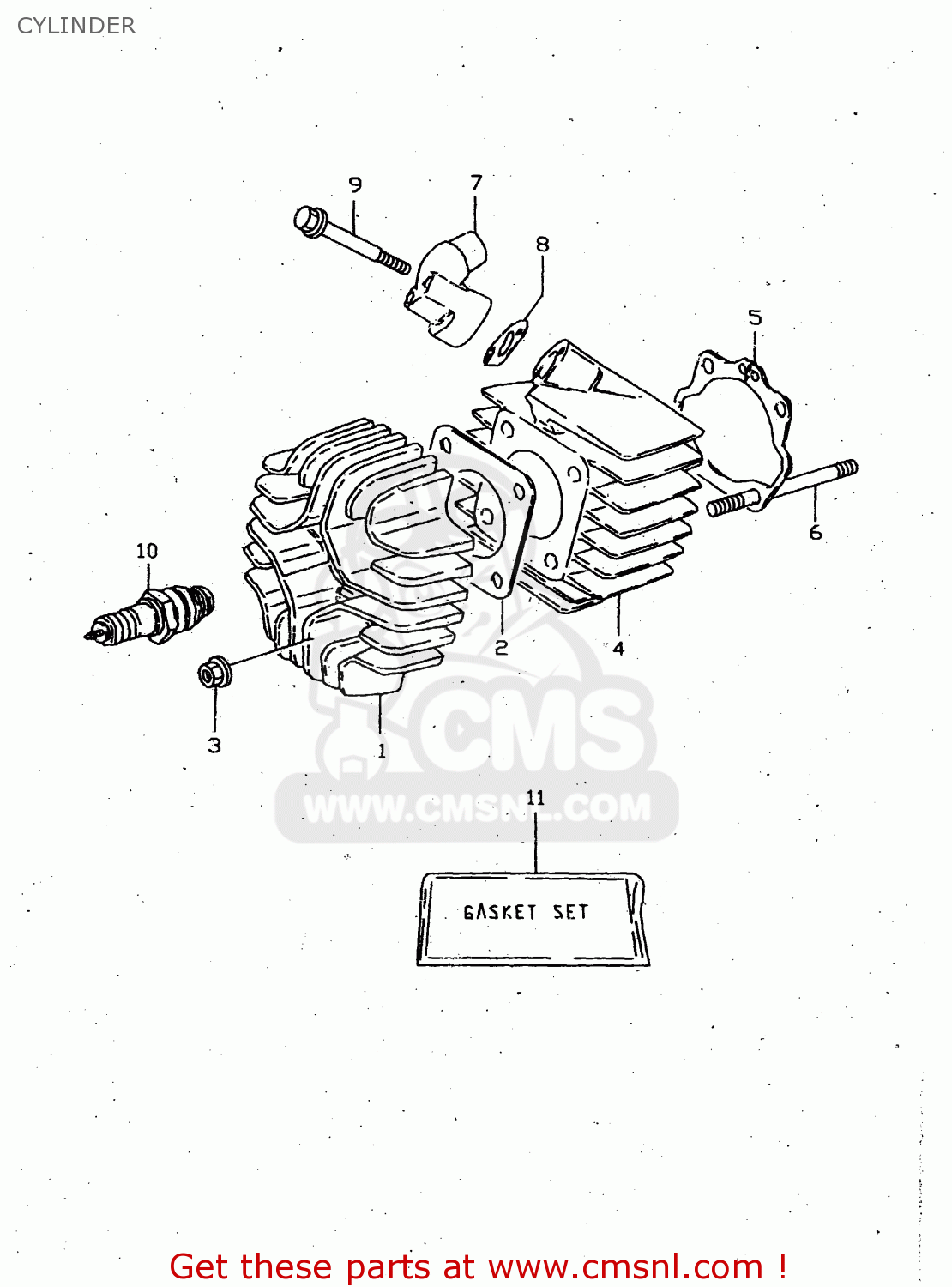 CYLINDER JR50 1998 (W) USA CANADA (E03 E28)