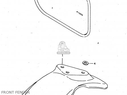 FRONT FENDER - JR50 1998 (W) USA CANADA (E03 E28)