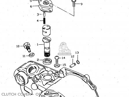 CLUTCH COVER - OIL PUMP - JR50 1998 (W) USA CANADA (E03 E28)