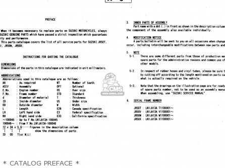 * CATALOG PREFACE * - JR50 1998 (W) USA CANADA (E03 E28)