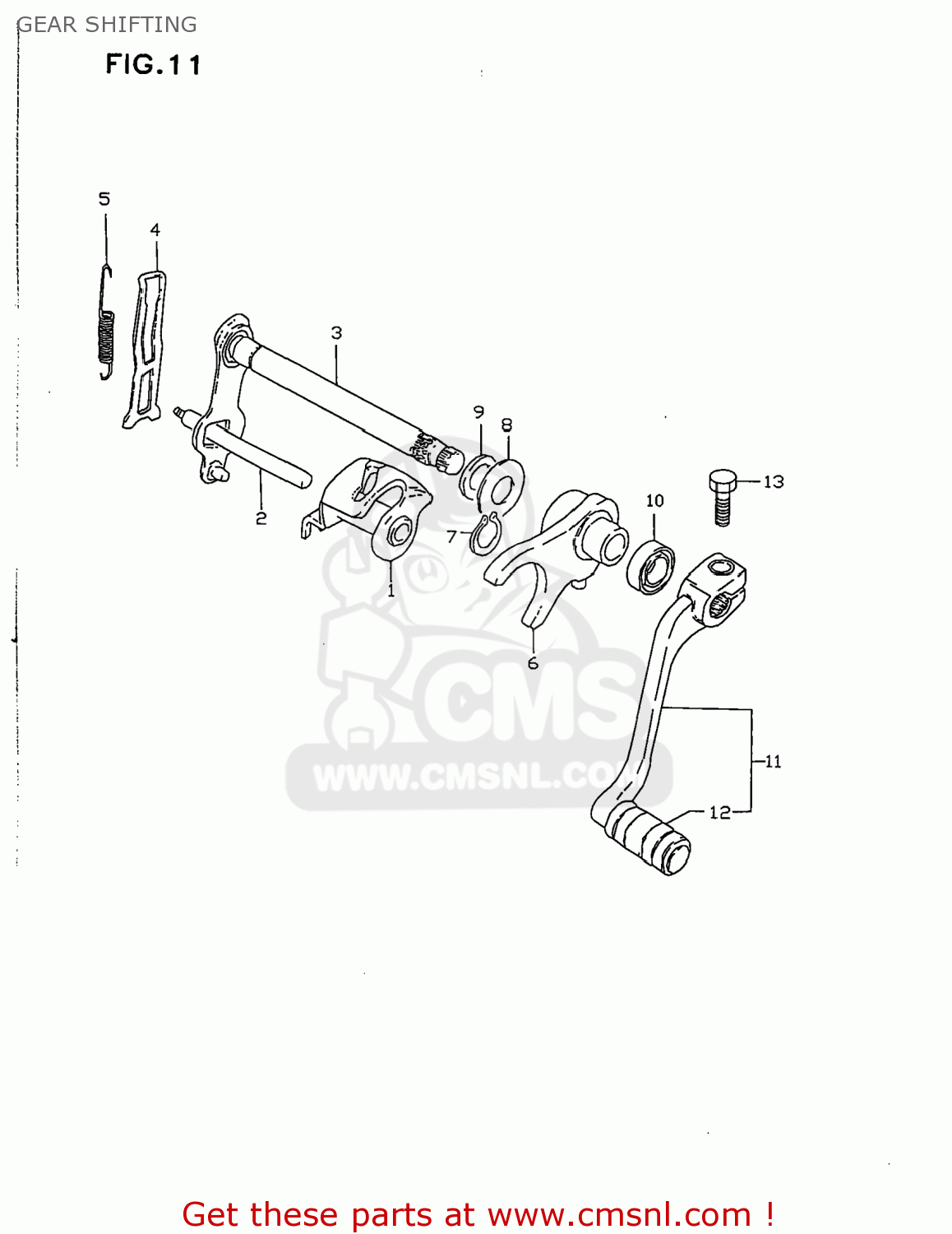 GEAR SHIFTING JR50 1998 (W) USA (E03)