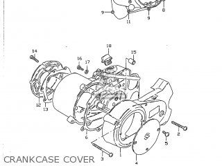 CRANKCASE COVER - JR50 1998 (W) USA (E03)
