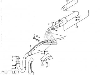 MUFFLER - JR50 1998 (W) USA (E03)
