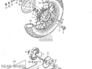 REAR WHEEL - JR50 1998 (W) USA (E03)