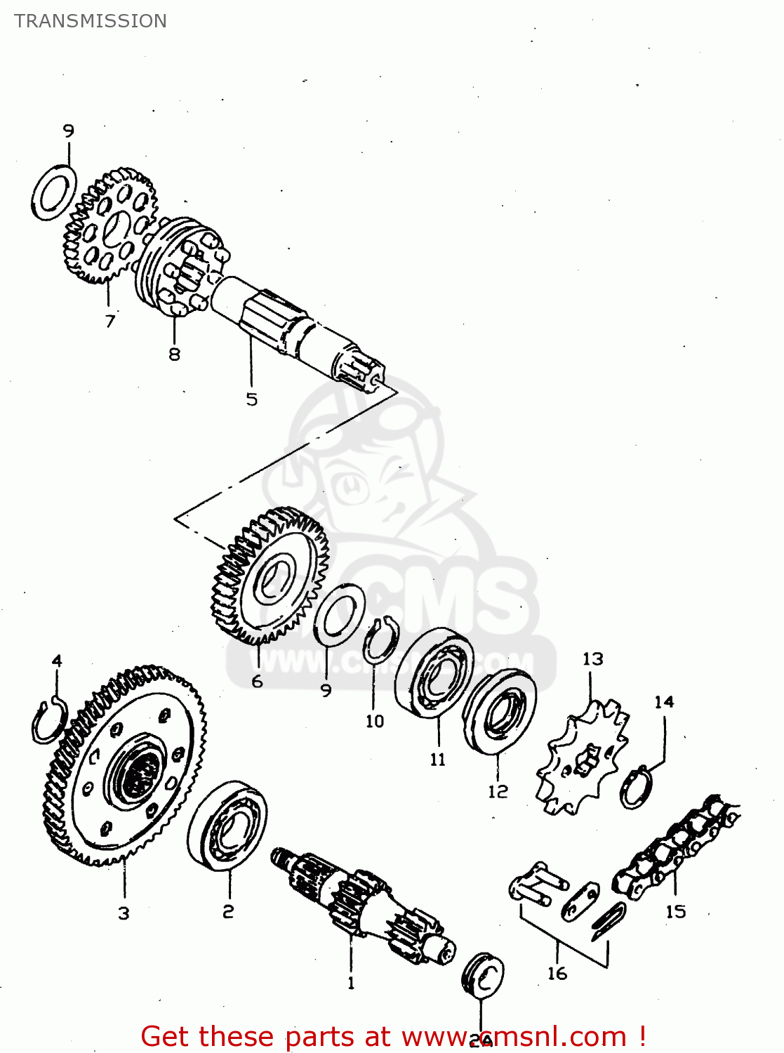 TRANSMISSION JR50 1999 (X) USA CANADA (E03 E28)