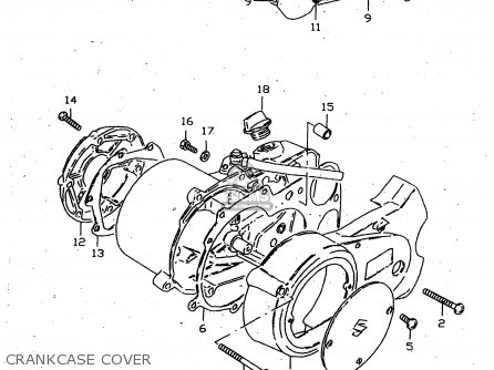 CRANKCASE COVER - JR50 1999 (X) USA CANADA (E03 E28)