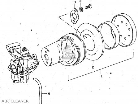 AIR CLEANER - JR50 1999 (X) USA CANADA (E03 E28)