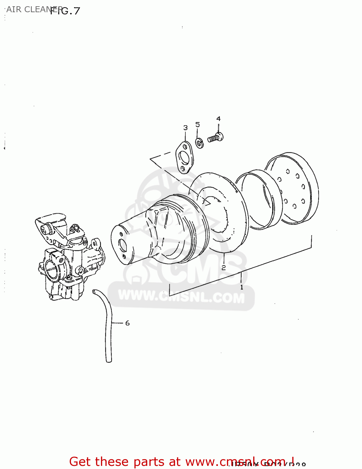 AIR CLEANER JR50 1999 (X) USA (E03)