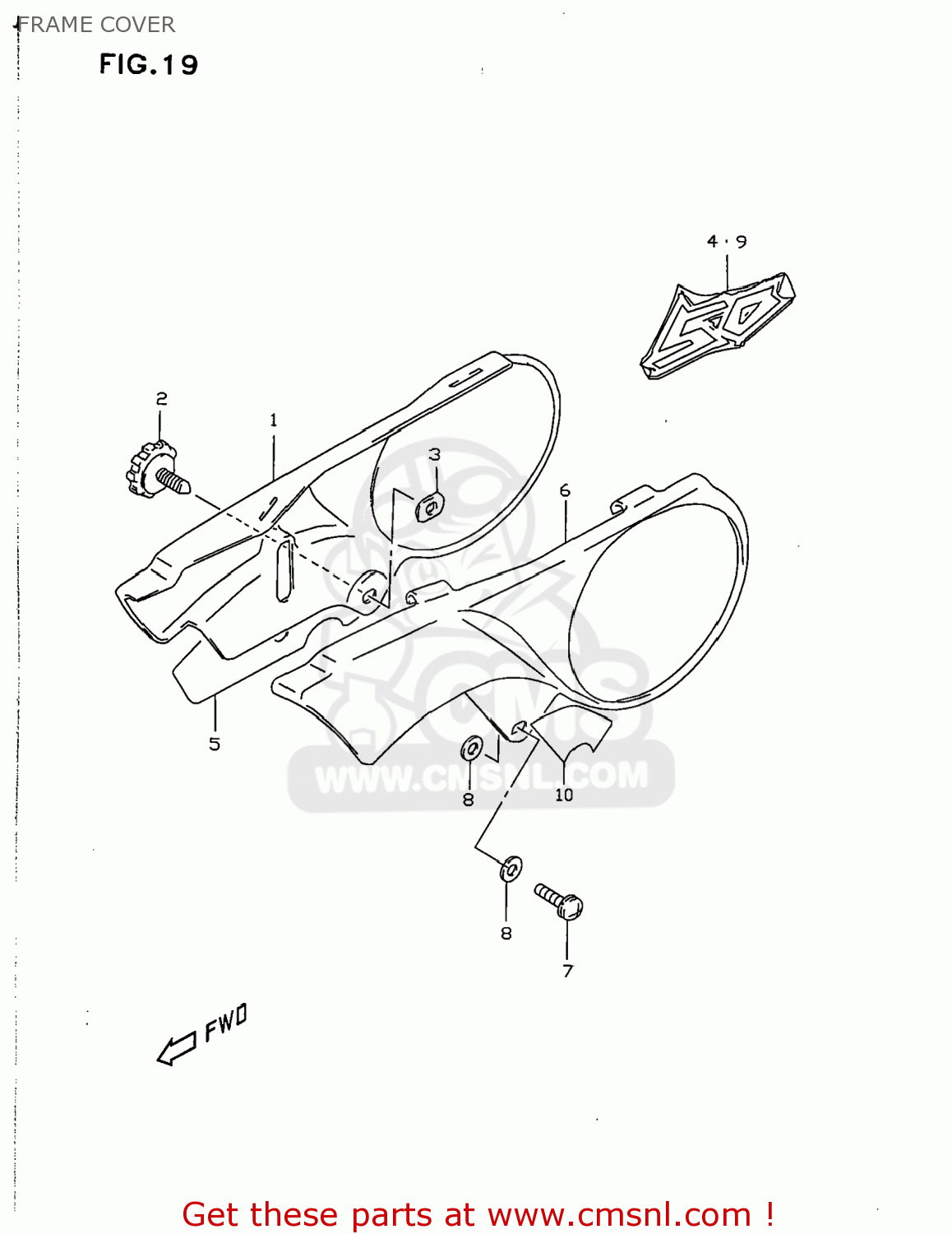FRAME COVER JR50 1999 (X) USA (E03)