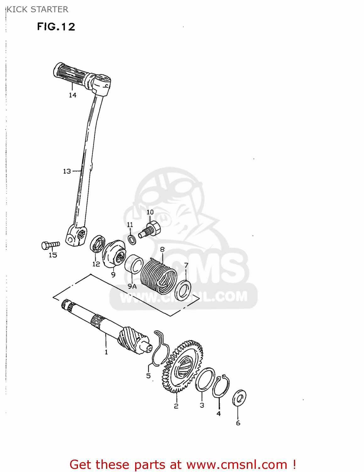 KICK STARTER JR50 1999 (X) USA (E03)
