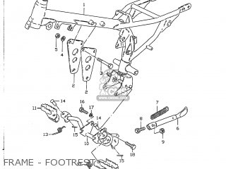 FRAME - FOOTREST - JR50 1999 (X) USA (E03)