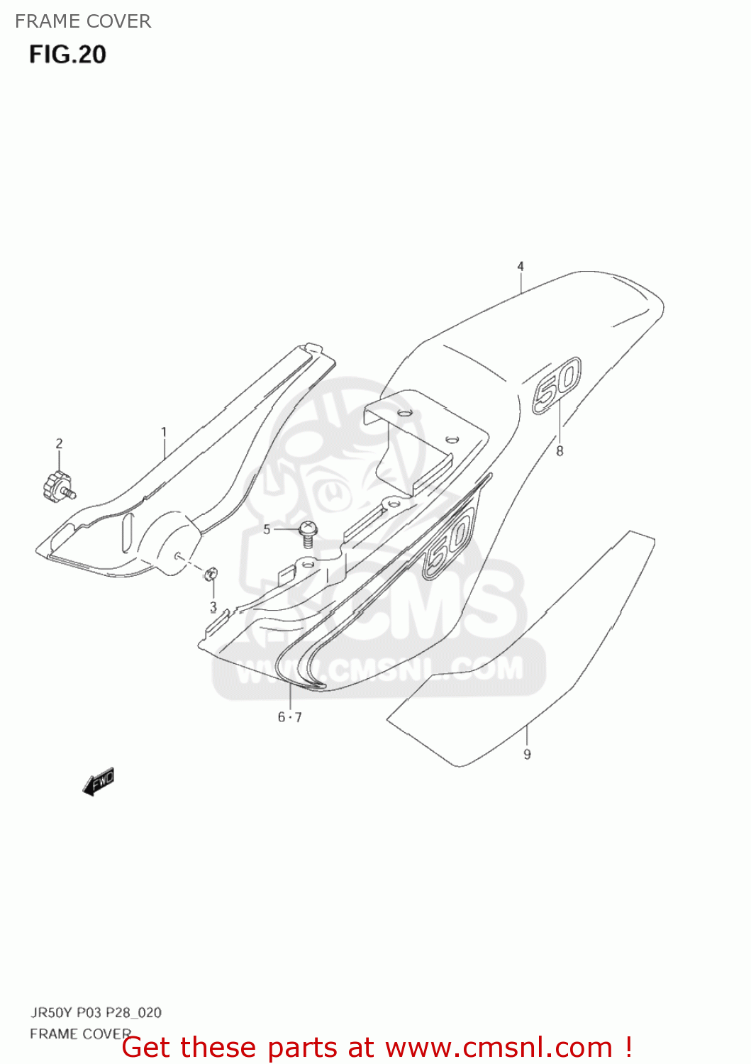 FRAME COVER JR50 2000 (Y) USA (E03)