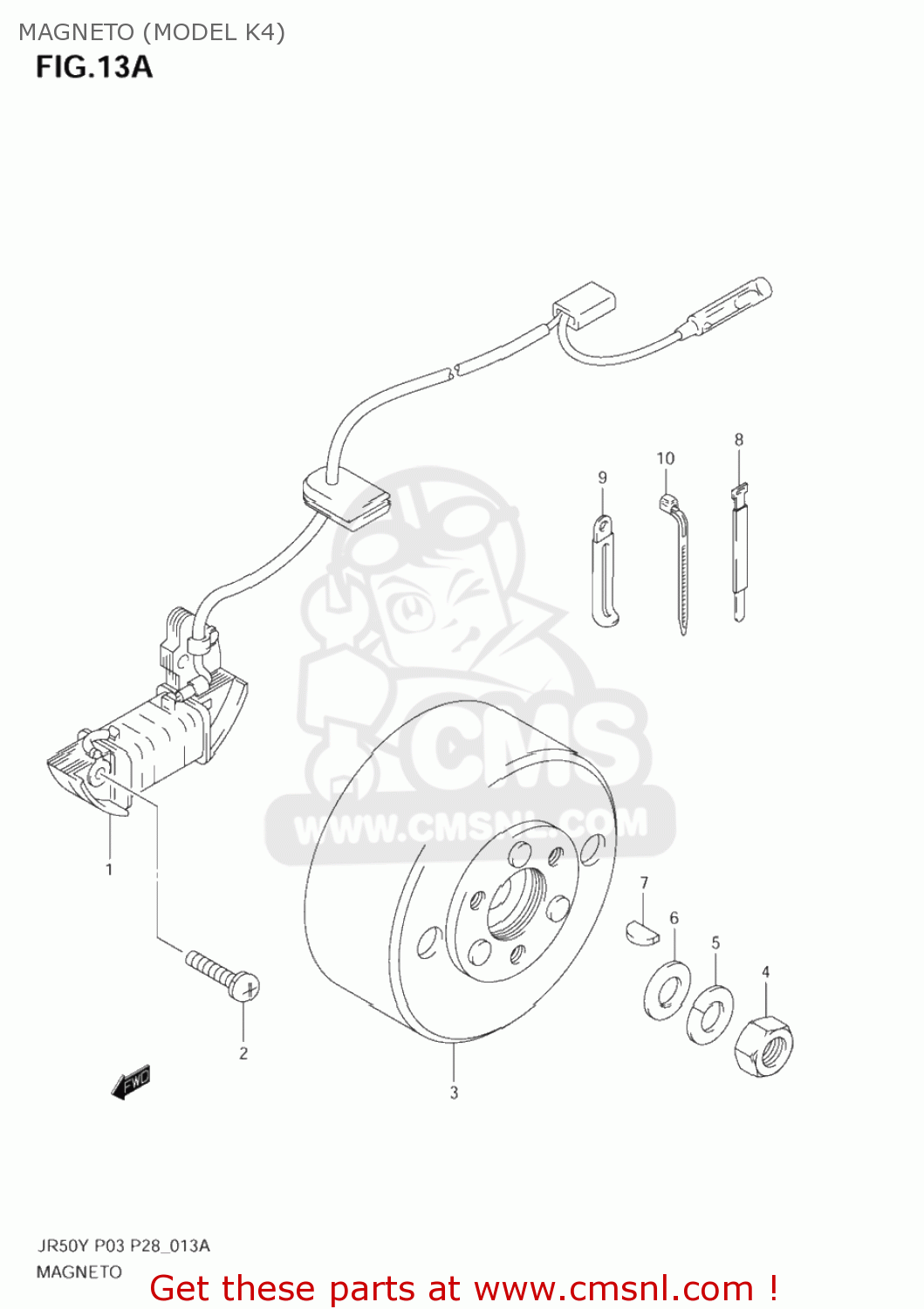 MAGNETO (MODEL K4) JR50 2000 (Y) USA (E03)