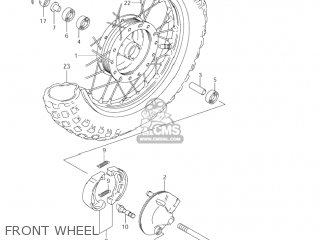 FRONT WHEEL - JR50 2000 (Y) USA (E03)