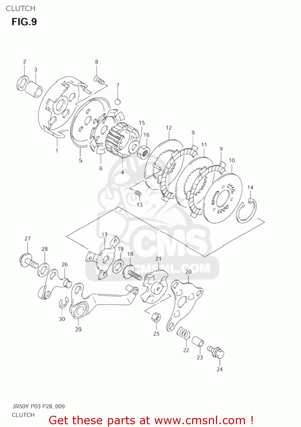 CLUTCH JR50 2001 (K1) USA (E03)