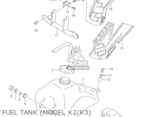 FUEL TANK (MODEL K2/K3) - JR50 2001 (K1) USA (E03)