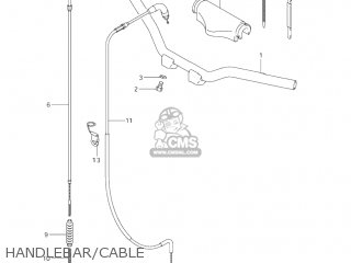 HANDLEBAR/CABLE - JR50 2001 (K1) USA (E03)