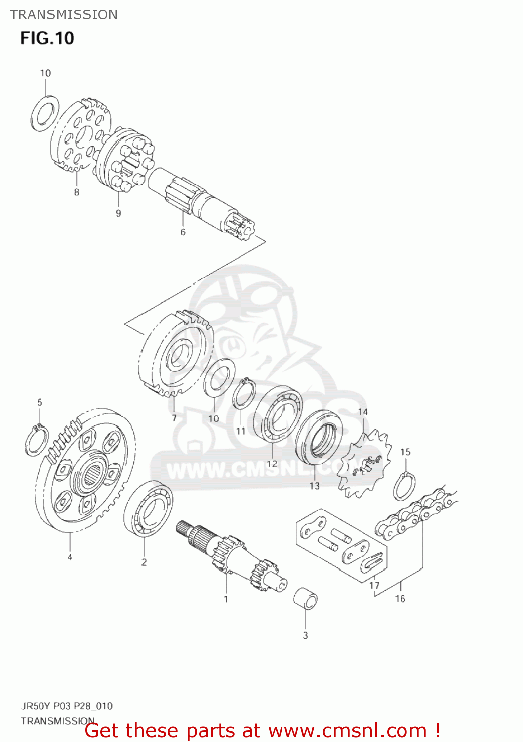 TRANSMISSION JR50 2002 (K2) USA (E03)