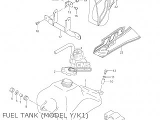 FUEL TANK (MODEL Y/K1) - JR50 2002 (K2) USA (E03)