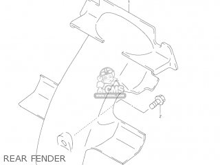REAR FENDER - JR50 2002 (K2) USA (E03)