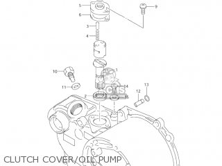 CLUTCH COVER/OIL PUMP - JR50 2003 (K3) USA (E03)