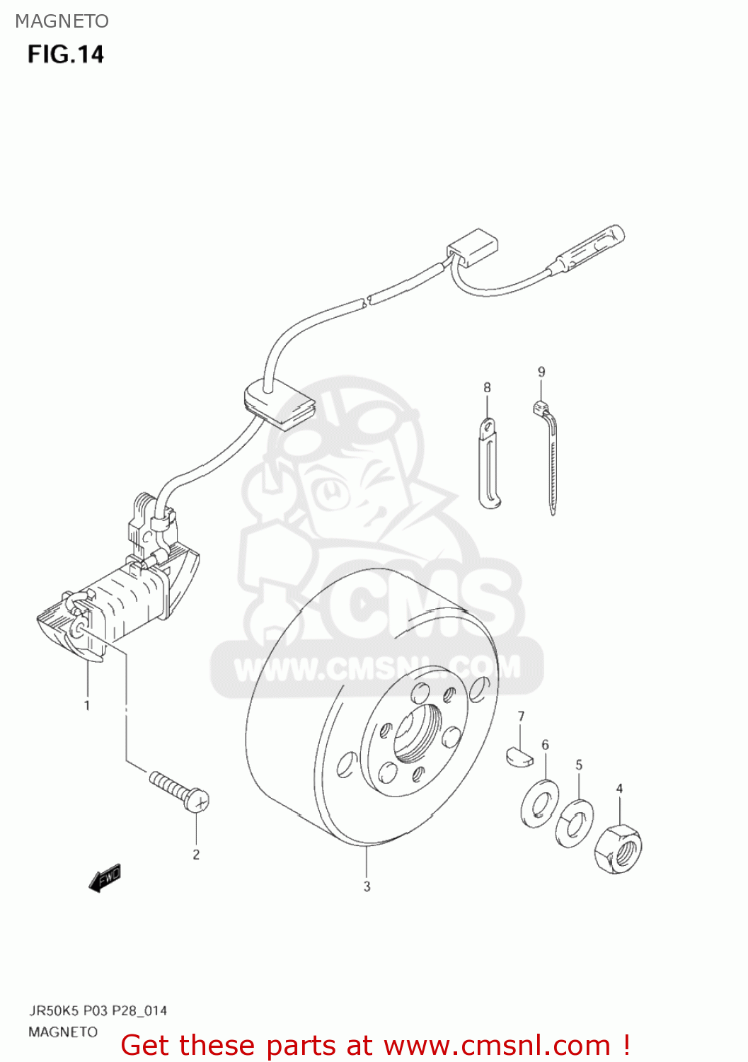 MAGNETO JR50 2005 (K5) USA (E03)