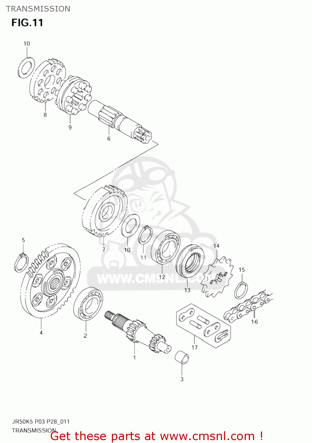 TRANSMISSION JR50 2005 (K5) USA (E03)