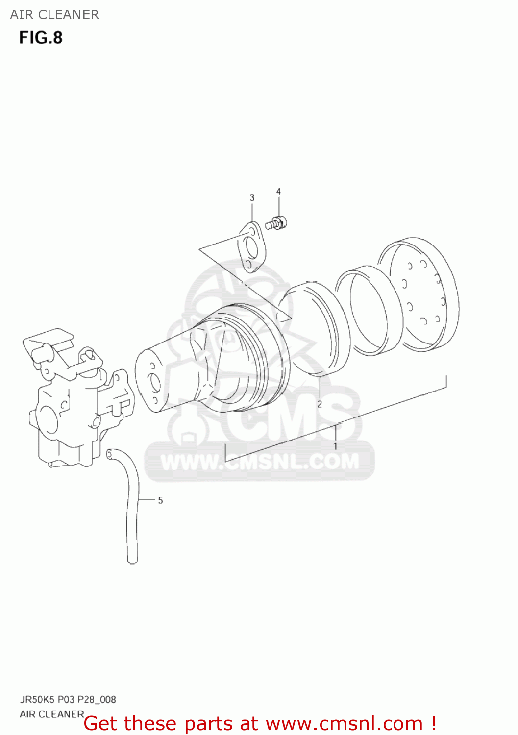 AIR CLEANER JR50 2006 (K6) USA (E03)