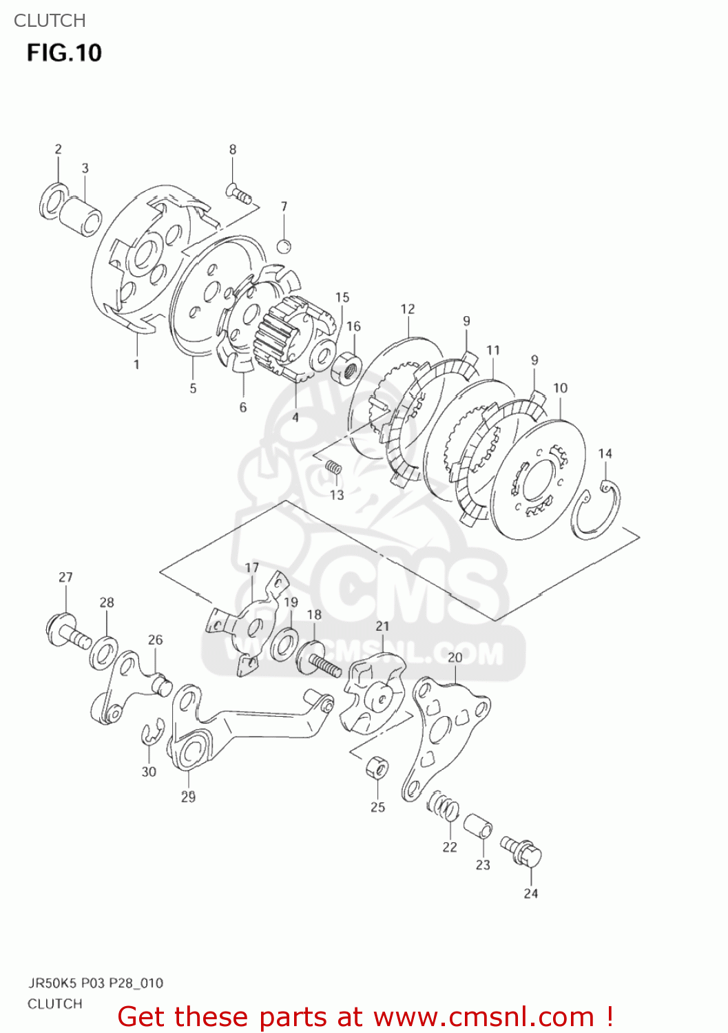 CLUTCH JR50 2006 (K6) USA (E03)