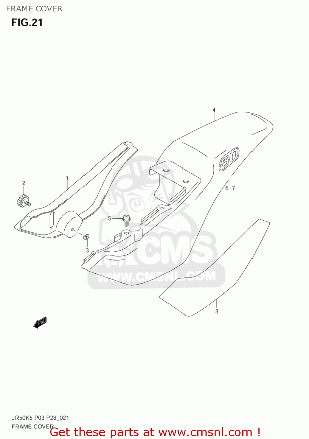 FRAME COVER JR50 2006 (K6) USA (E03)