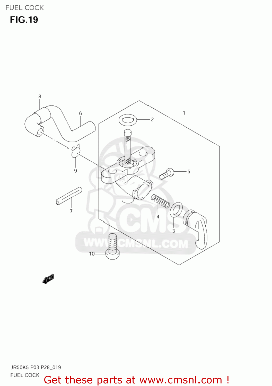 FUEL COCK JR50 2006 (K6) USA (E03)