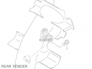REAR FENDER - JR50 2006 (K6) USA (E03)