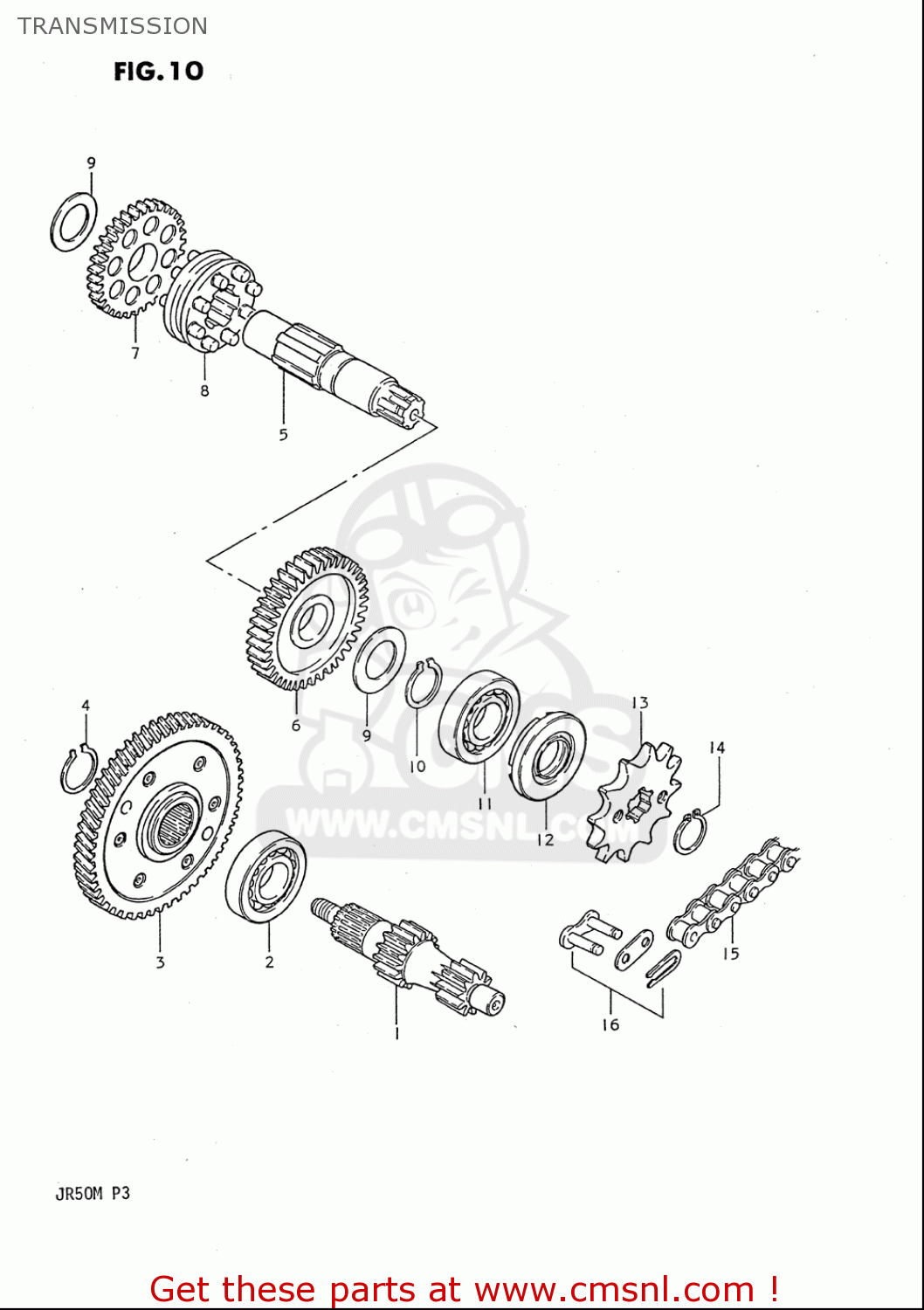 TRANSMISSION JR50 85 86 87 88 89 90 91 (F) (G) (H) (J) (K) (L) (M) USA (E03)