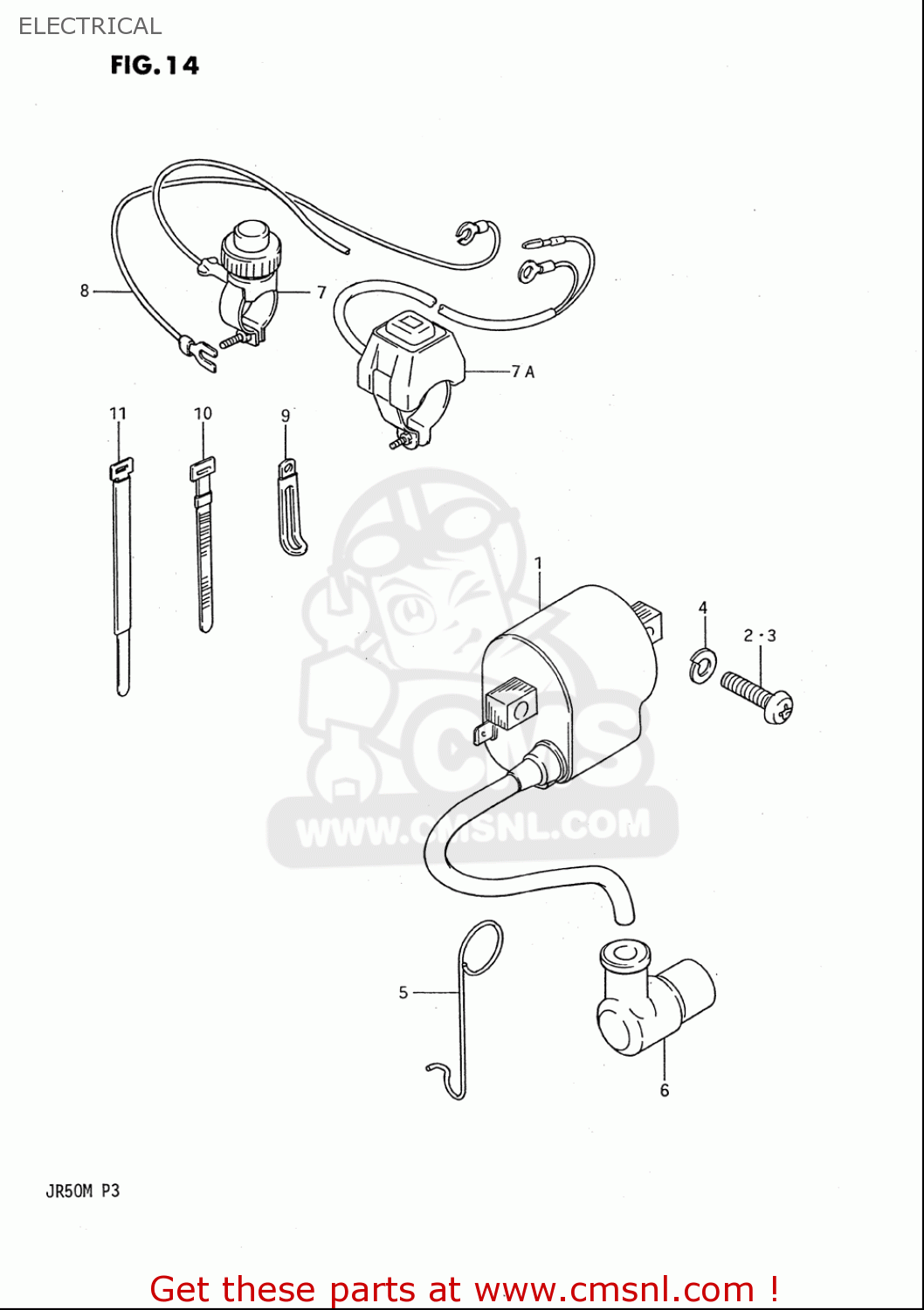 ELECTRICAL JR50 85 86 87 88 89 90 91 (F) (G) (H) (J) (K) (L) (M) USA (E03)
