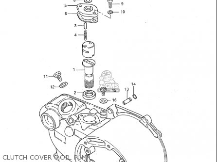 CLUTCH COVER - OIL PUMP - JR50 85 86 87 88 89 90 91 (F) (G) (H) (J) (K) (L) (M) USA (E03)