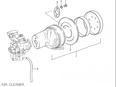 AIR CLEANER - JR50 85 86 87 88 89 90 91 (F) (G) (H) (J) (K) (L) (M) USA (E03)