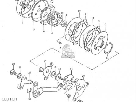 CLUTCH - JR50 85 86 87 88 89 90 91 (F) (G) (H) (J) (K) (L) (M) USA (E03)