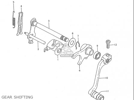 GEAR SHIFTING - JR50 85 86 87 88 89 90 91 (F) (G) (H) (J) (K) (L) (M) USA (E03)