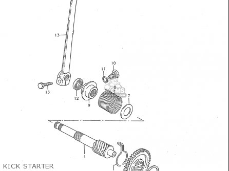 KICK STARTER - JR50 85 86 87 88 89 90 91 (F) (G) (H) (J) (K) (L) (M) USA (E03)